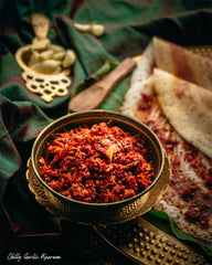 Chilly Garlic Kaaram (Hand-Pounded with Gingely Oil)