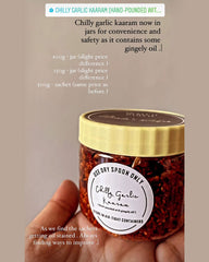 Chilly Garlic Kaaram (Hand-Pounded with Gingely Oil)