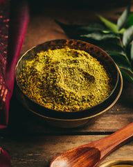 New Spicy Curry Leaves Podi (now contains no garlic )