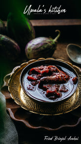 Fried Brinjal Avakai - Upala's Kitchen