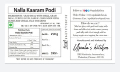 Nalla Kaaram Podi - Upala's Kitchen