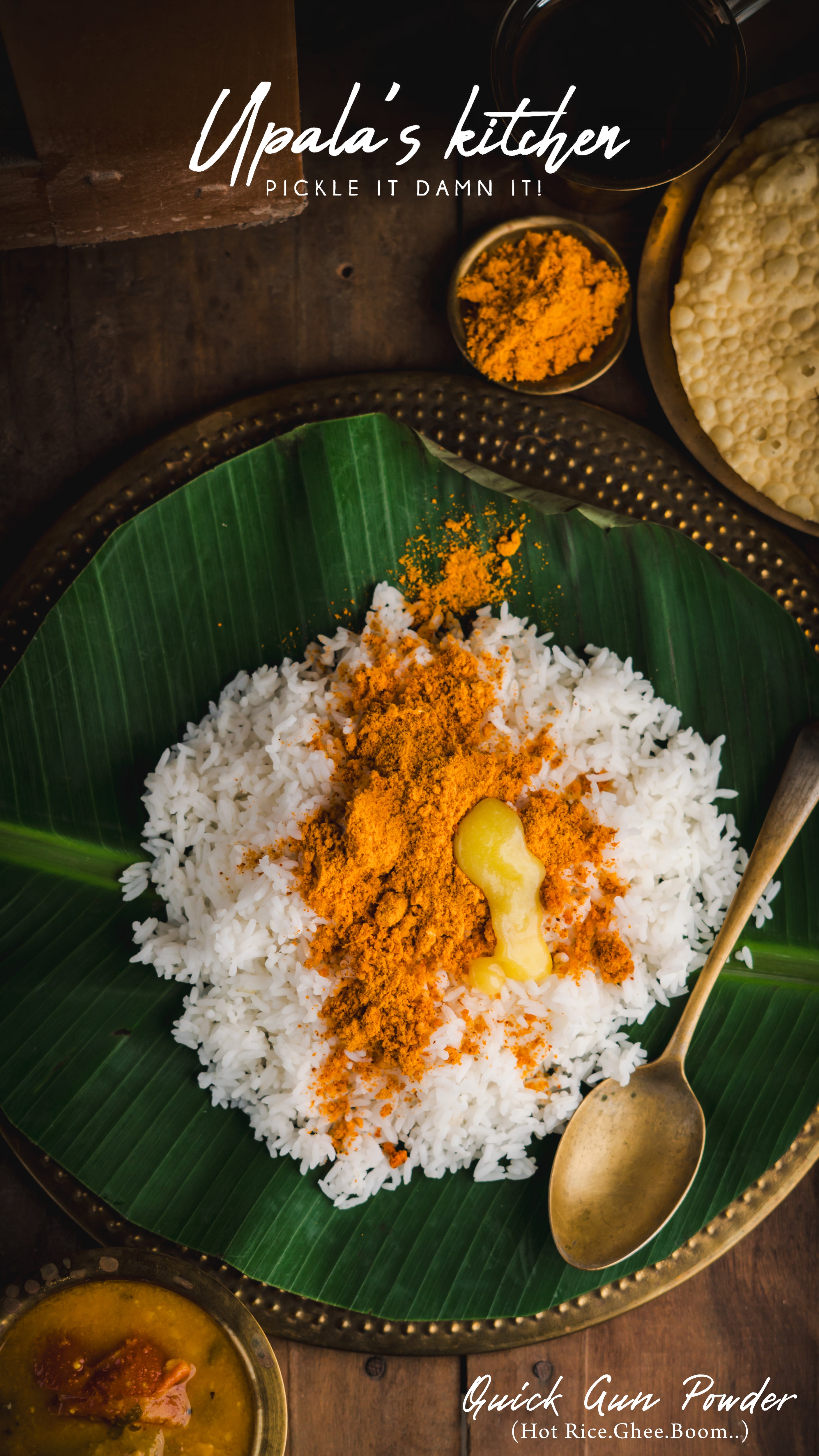 Quick Gun Powder  (Contains Garlic) - (Hot Rice.Ghee.Boom..)