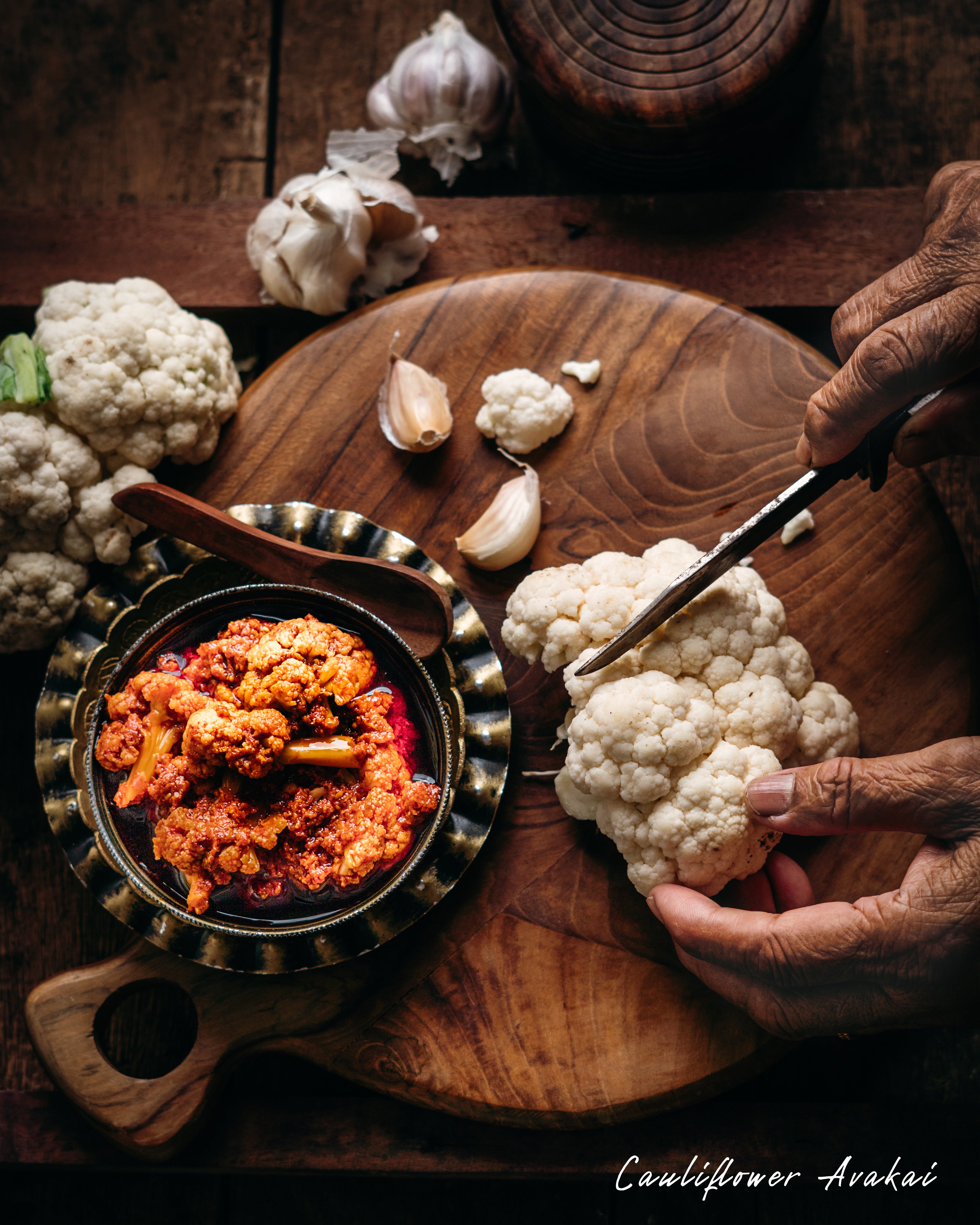 Cauliflower Avakai (Raw)-ONLY Local Chennai Delivery