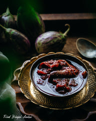 Fried Brinjal Avakai
