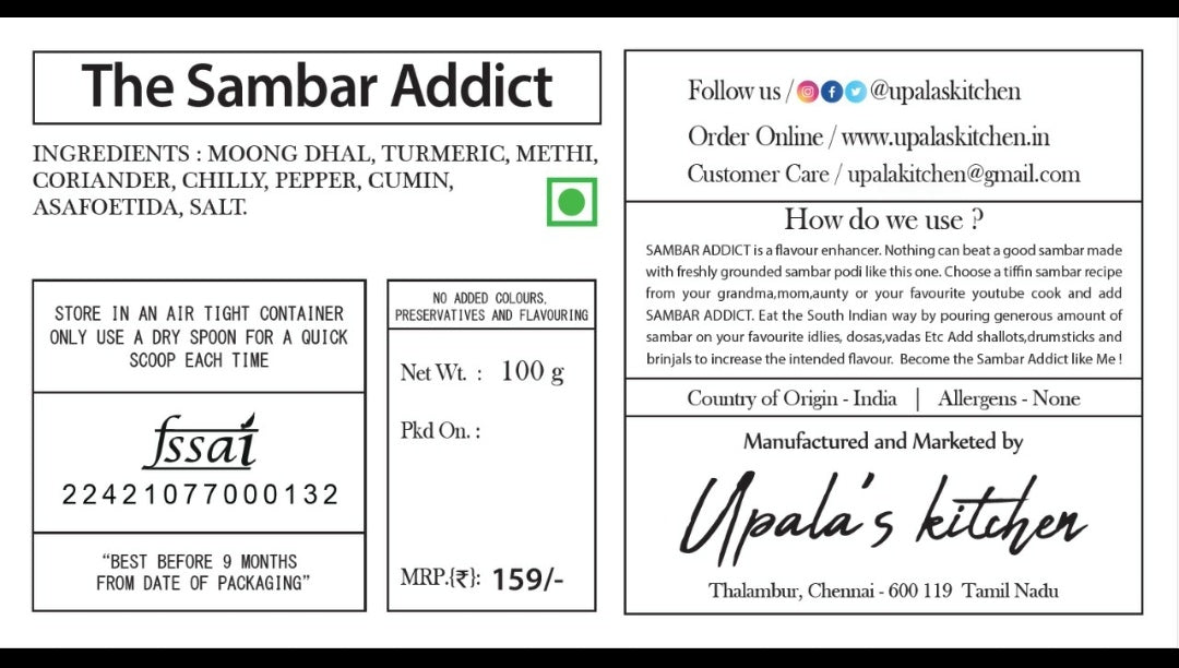 Pre-Order - The Sambar Addict