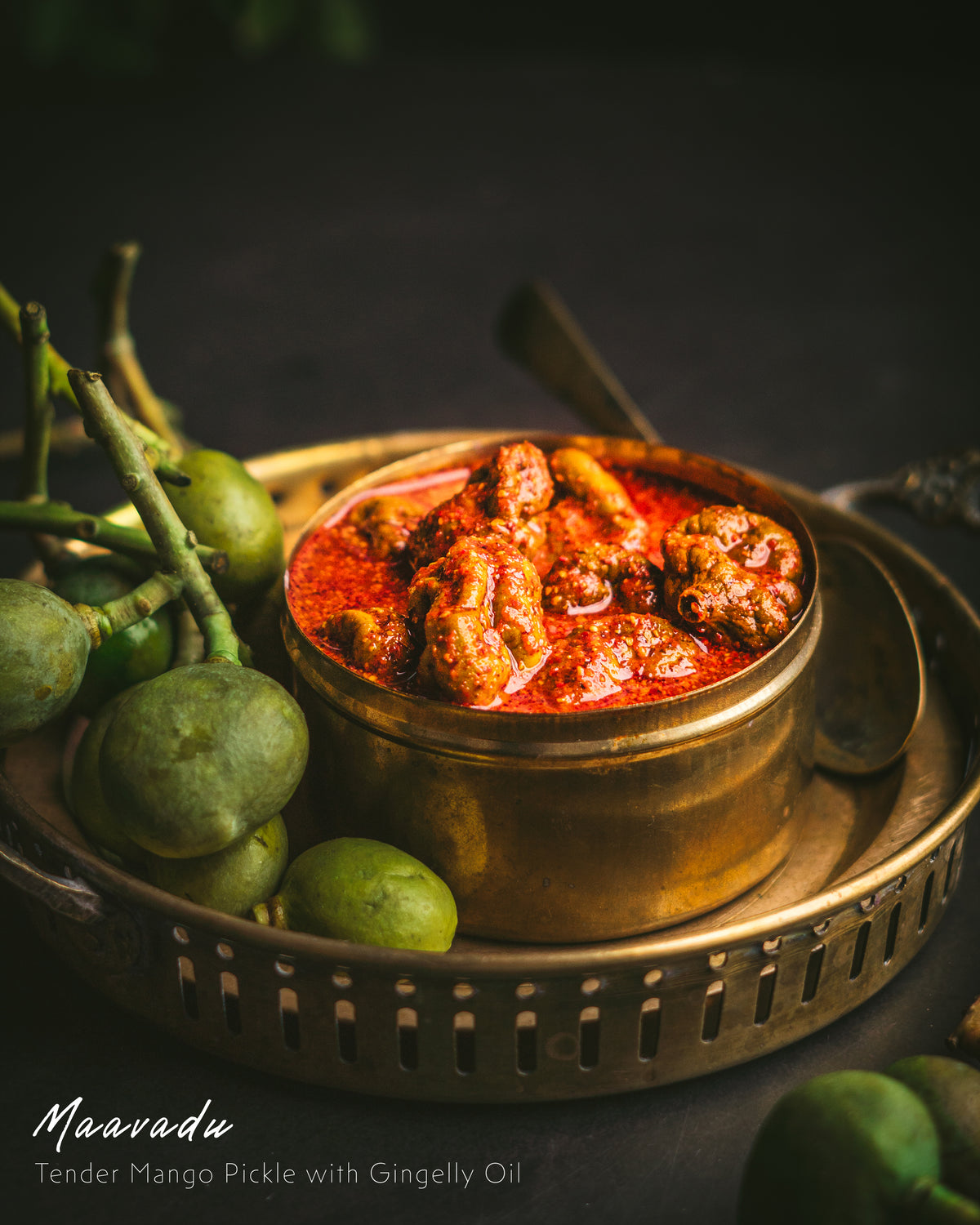 Maavadu Tender Mango Pickle with Gingelly Oil