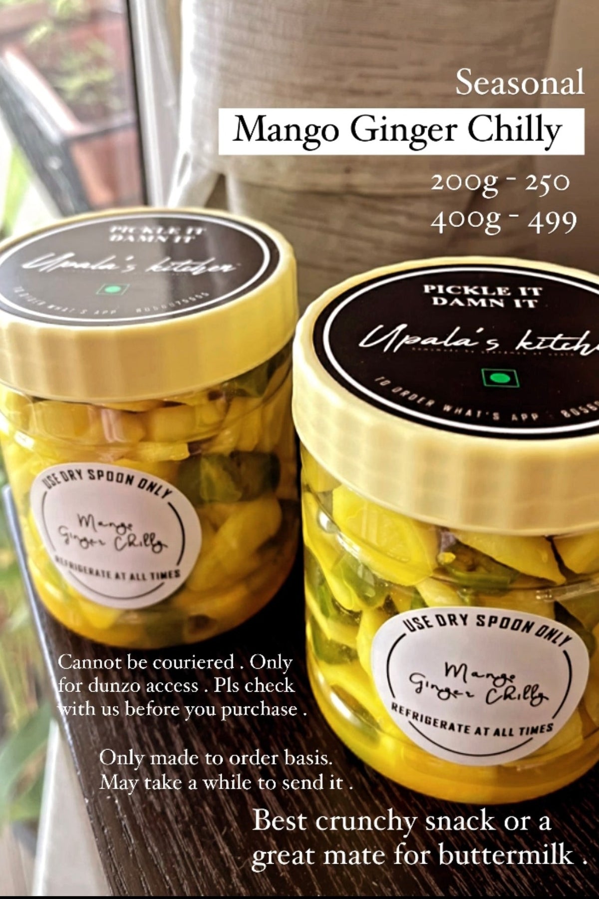 Mango Ginger Chilly (Made to Order) - Upala's Kitchen