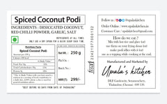 Spiced Coconut Podi - Upala's Kitchen