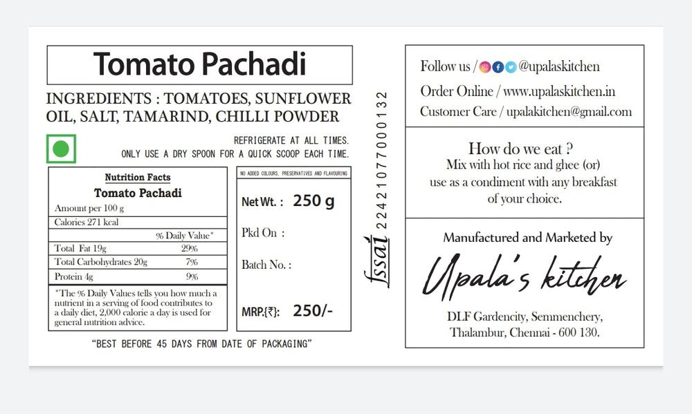 Tomato Pachadi - Upala's Kitchen