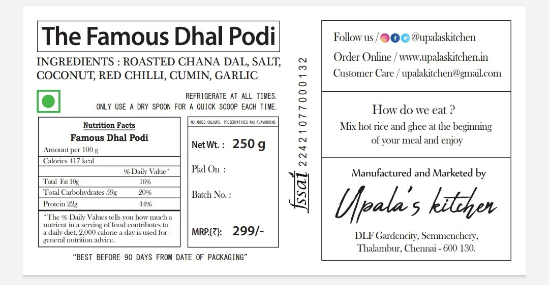 The Famous Dhal Podi - Upala's Kitchen