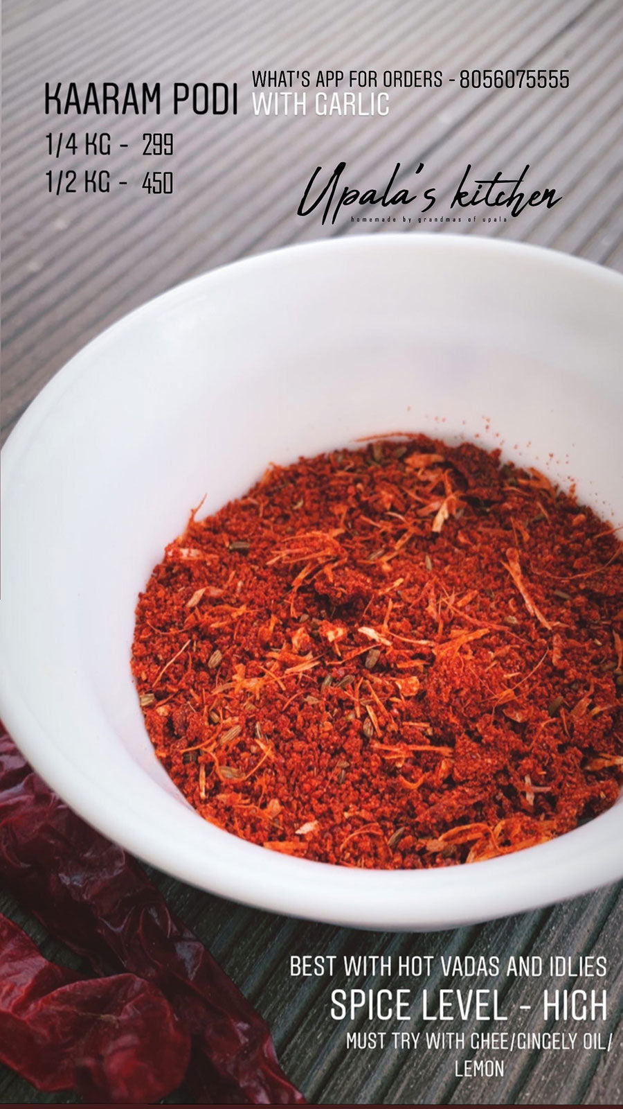 Kaaram Podi - Upala's Kitchen