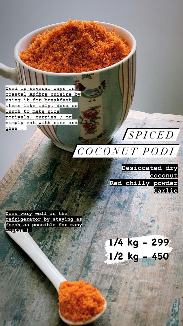 Spiced Coconut Podi - Upala's Kitchen